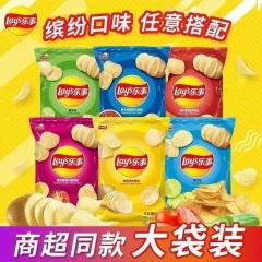 乐事（Lay's）薯片70克(6包）办公室零食膨化小吃 【6袋】口味随机