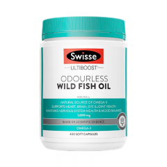 Swisse斯维诗无腥味野生鱼油胶囊1000mg400粒